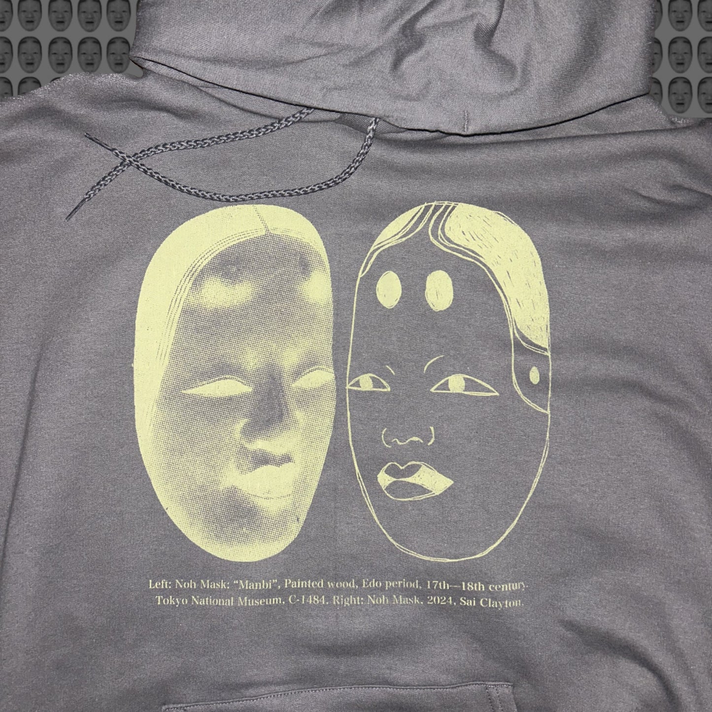 Series 02 - Grey / Matcha print / Hoodie