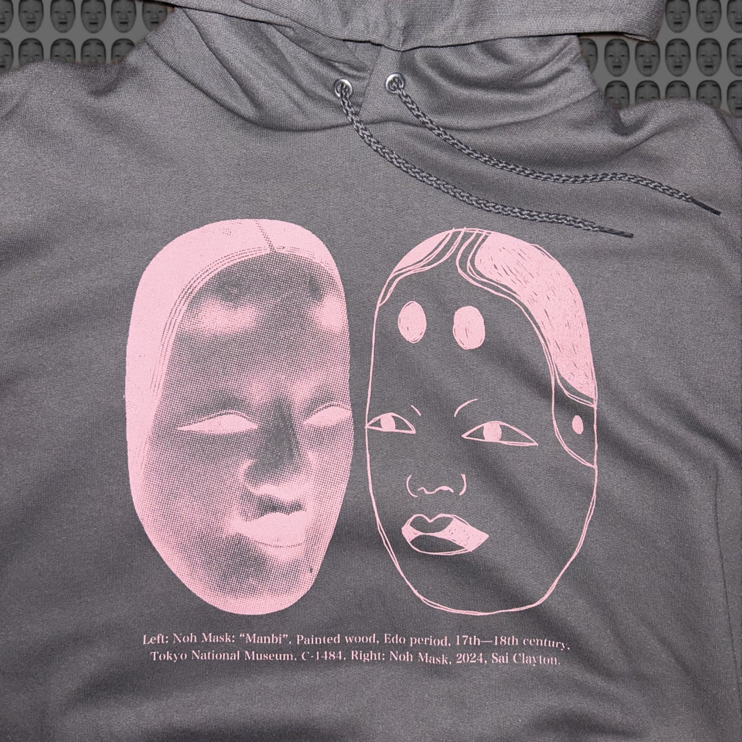 Series 02 - Grey / Pink print / Hoodie