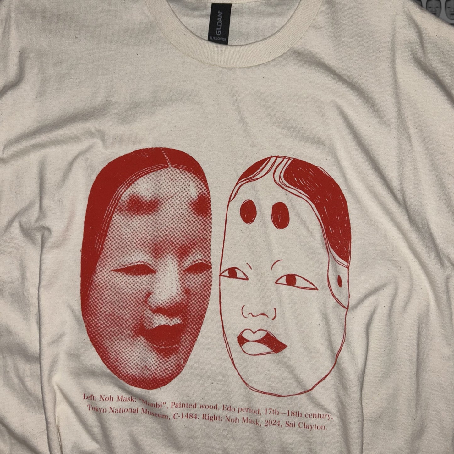 Series 02 - Natural / Red print / Long-sleeve