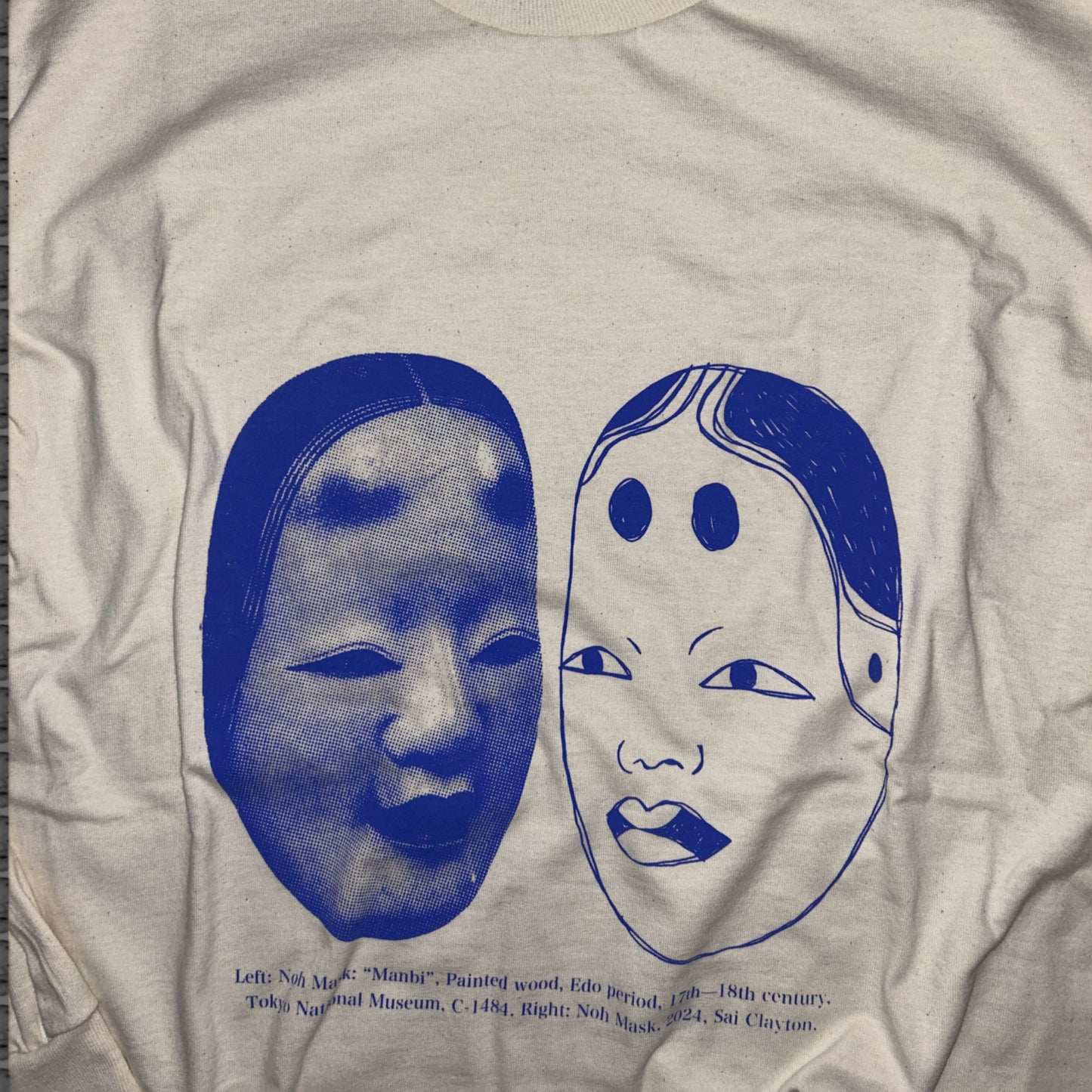 Series 02 - Natural / Blue print / Long-sleeve