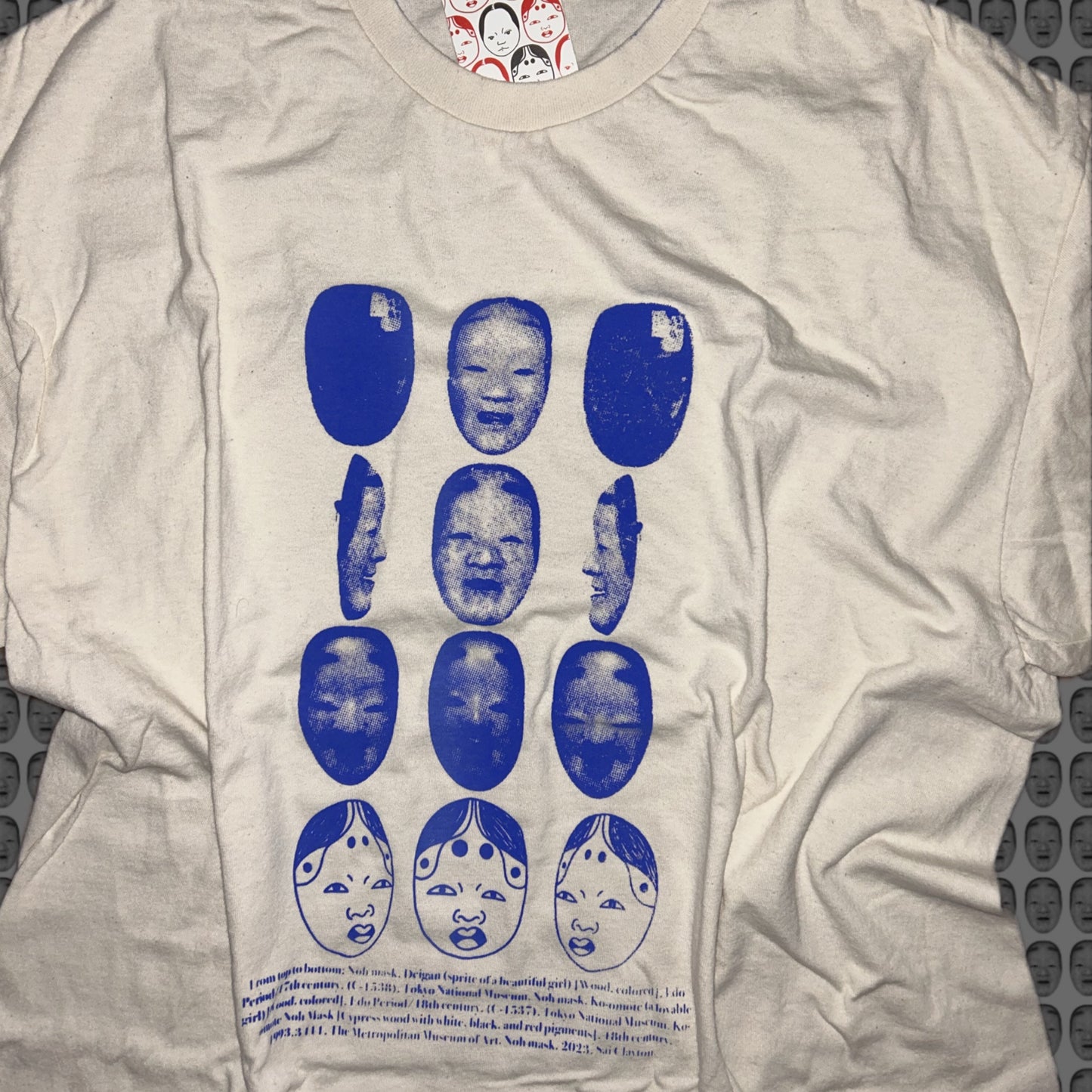 Series 01 - Natural / Blue print / Short-sleeve