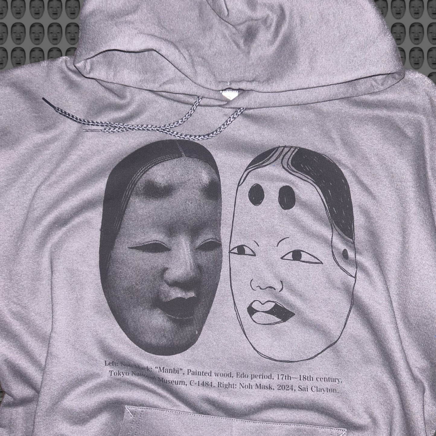 Series 02 - Grey / Black print / Hoodie