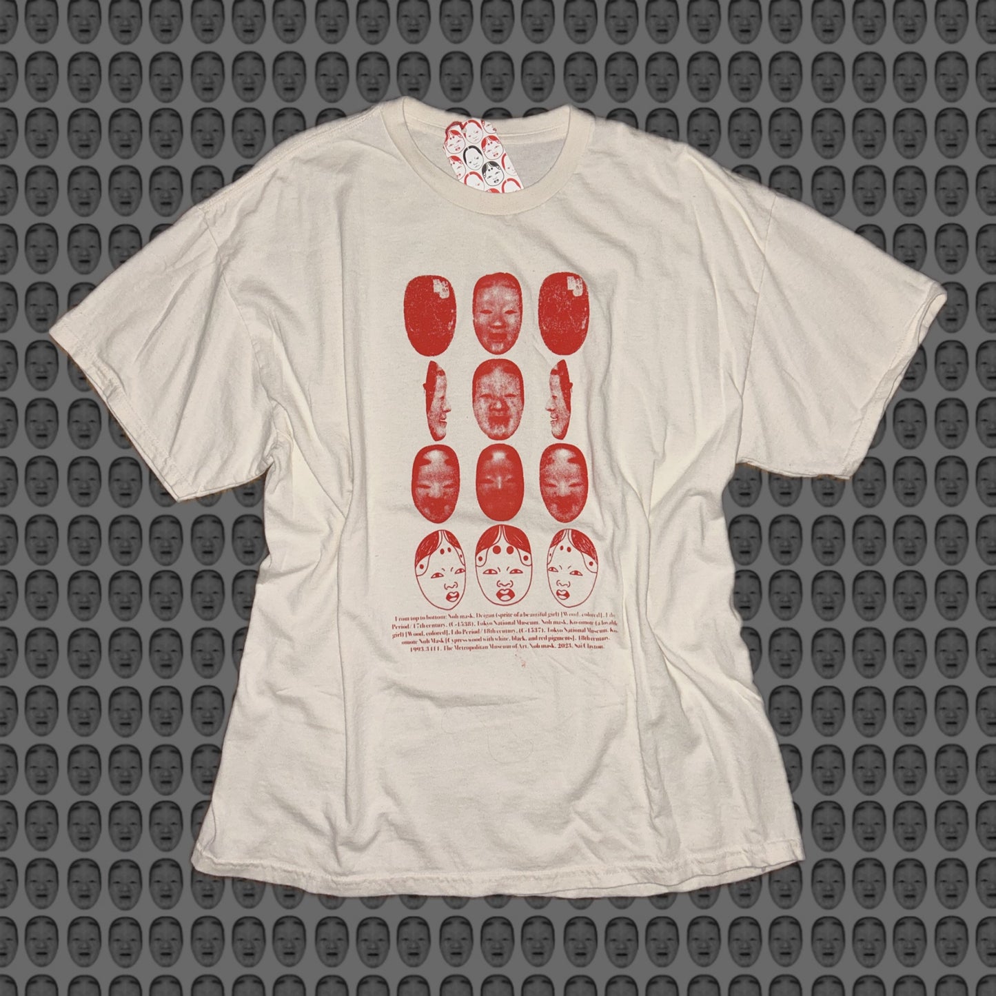 Series 01 - Natural / Red print / Short-sleeve