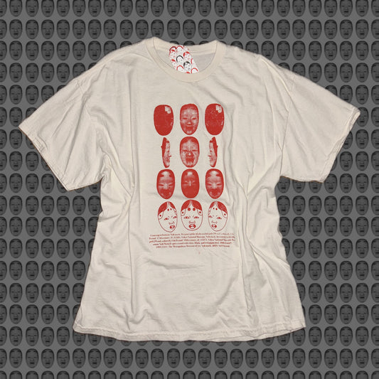 Series 01 - Natural / Red print / Short-sleeve