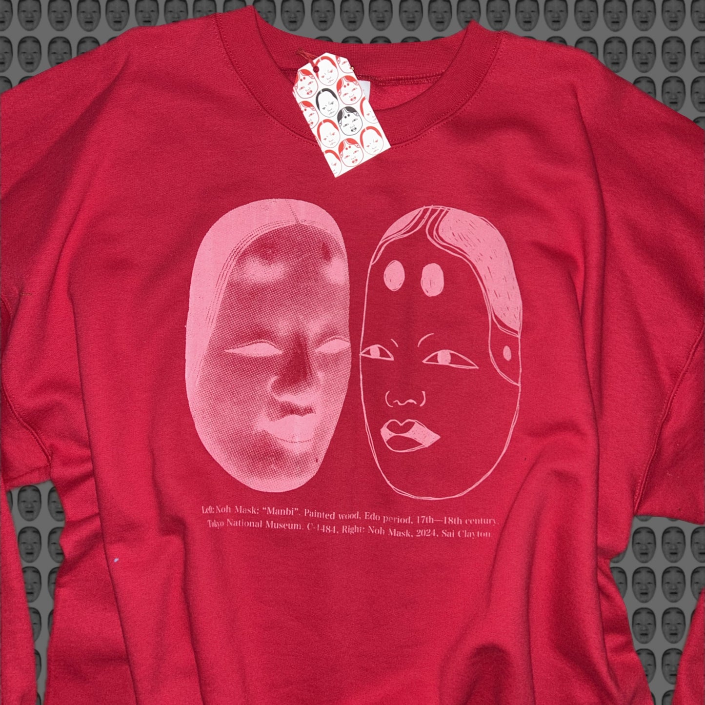 Series 02 - Red / Pink print / Sweatshirt