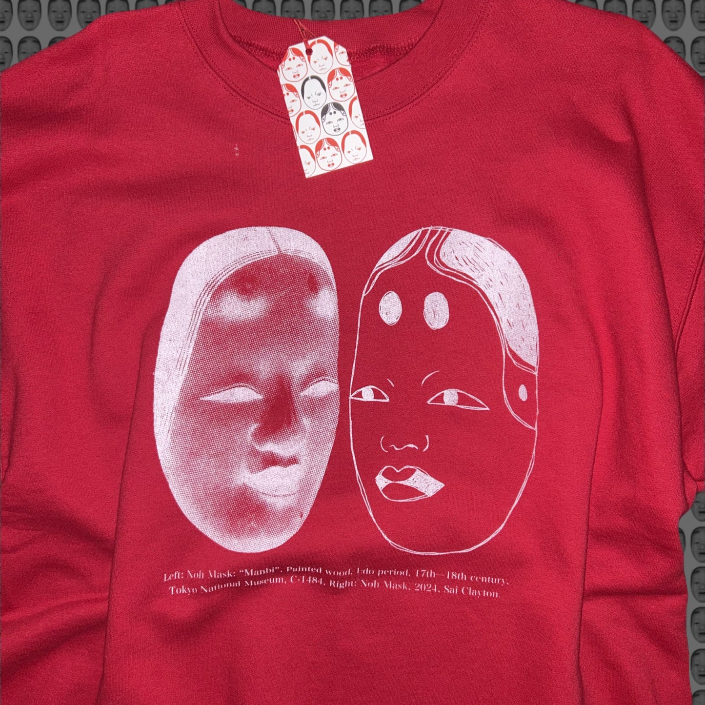 Series 02 - Red / White print / Sweatshirt