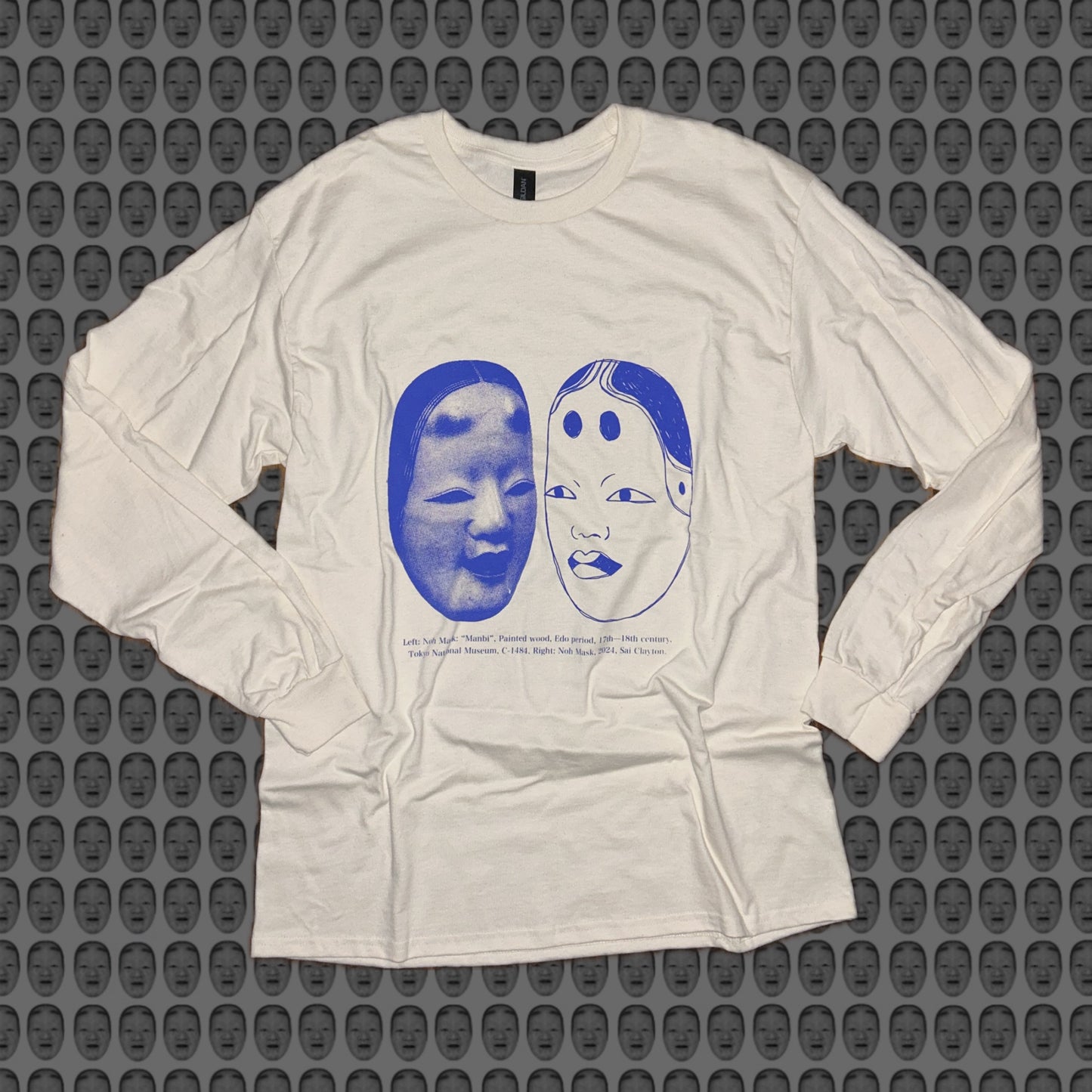 Series 02 - Natural / Blue print / Long-sleeve